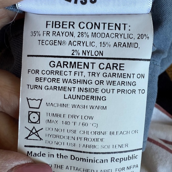 DRIFIRE® Tecgen Select® Flame Resistant Work Shirt In Light Blue Men's Size L - Picture 13 of 13